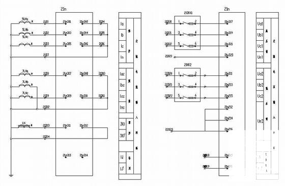 110KV变电站主变压器保护电气设计CAD图纸 - 1