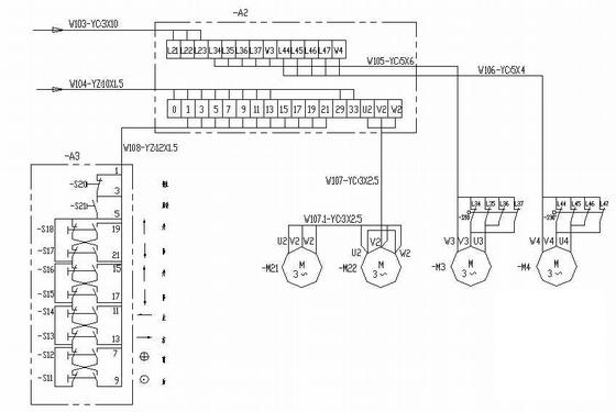各种行车控制电气原理CAD图纸 - 3