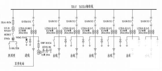 10KV配网工程开关站电气CAD图纸 - 1