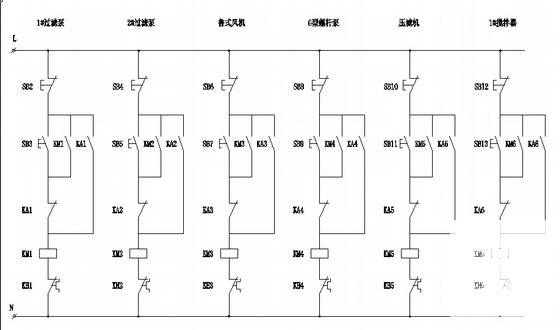 废水治理工程控制系统电气CAD图纸 - 1