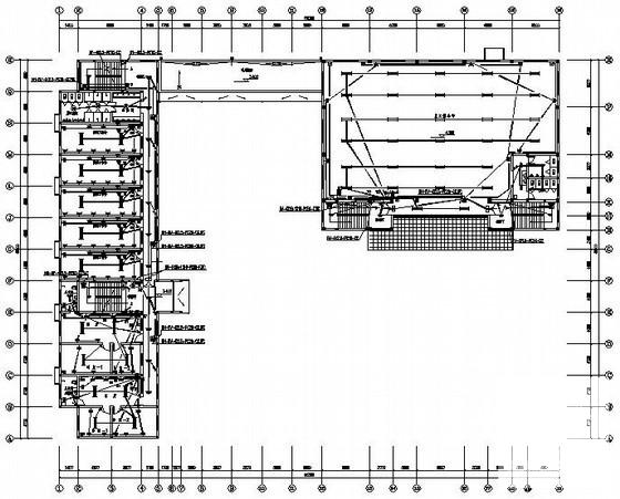 公司食堂宿舍综合楼电气CAD图纸 - 1