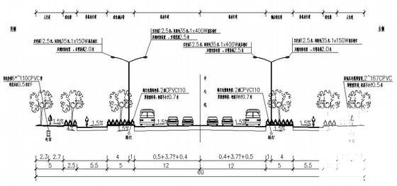 城市政道路工程电气CAD施工图纸 - 1