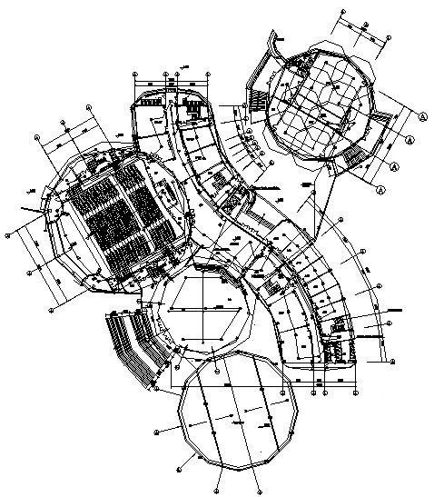 8层艺术系综合楼消防电气CAD图纸 - 1