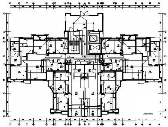 知名房产公司大型住宅项目电气CAD图纸260张、148549.87平米（一二期、11栋楼、配套房） - 3