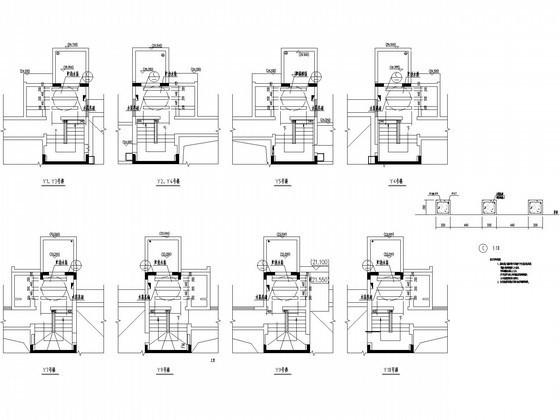 高层住宅楼太阳能热水系统工程给排水CAD施工图纸 - 3