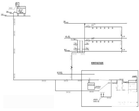 2层农贸批发市场给排水CAD施工图纸(卫生间详图) - 4