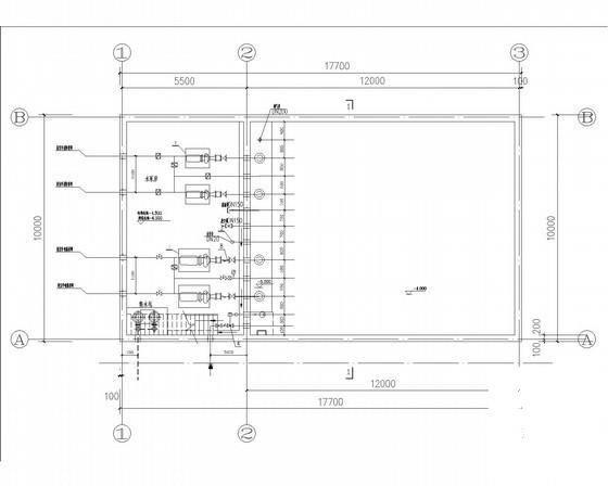 4层检测站及其管理用房给排水CAD施工图纸 - 3