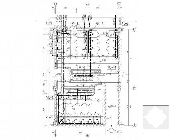 3层丙类厂房给排水CAD施工图纸 - 5