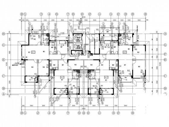 16层安置房给排水CAD施工图纸 - 1