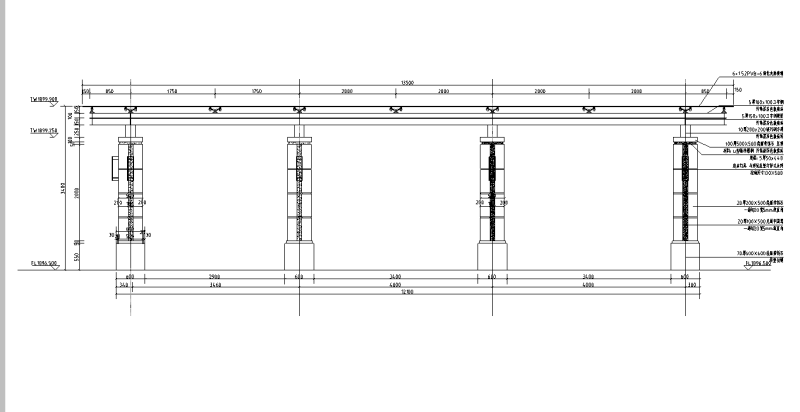 L形钢筋混凝土廊架详图设计 (4)