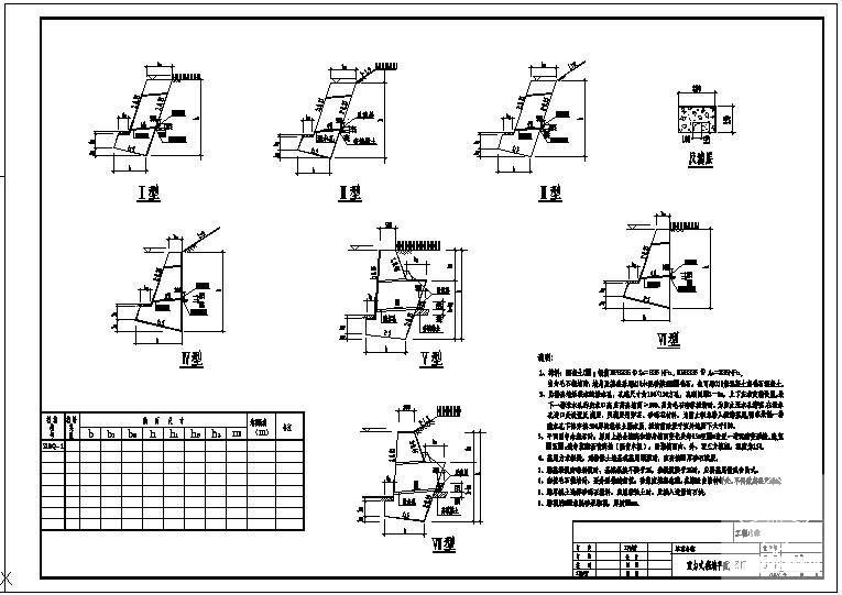 挡土墙节点构造详图 - 2