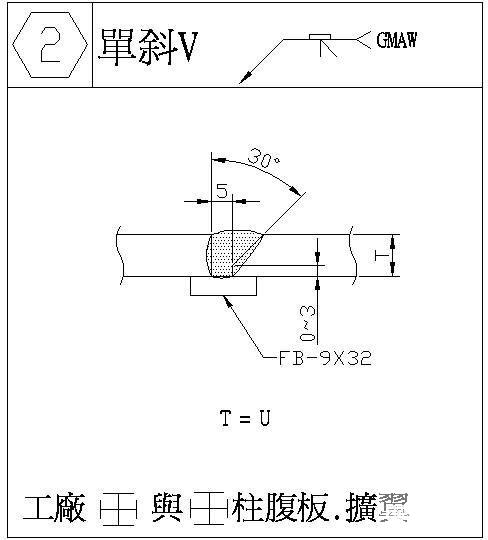 焊缝对接节点构造详图 - 1