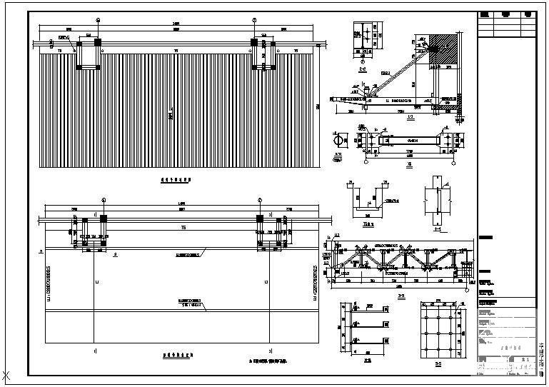 钢结构雨棚节点构造设计详图纸 - 2