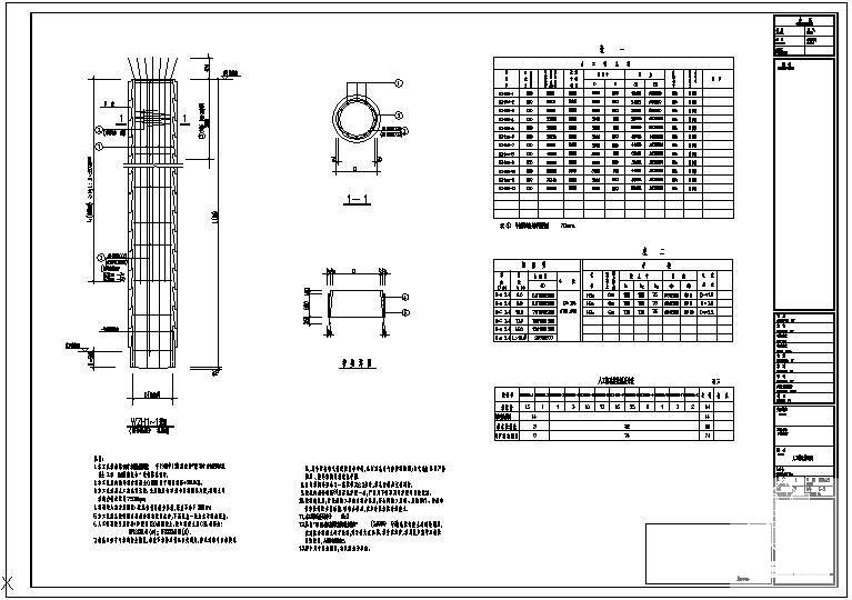 人工挖孔桩节点构造详图纸 - 1