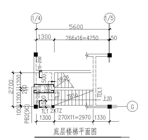 别墅楼梯节点构造详图纸平面布置图 - 3