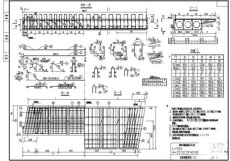 L10m装配式钢筋混凝土空心板边板钢筋节点构造详图纸（三） - 1