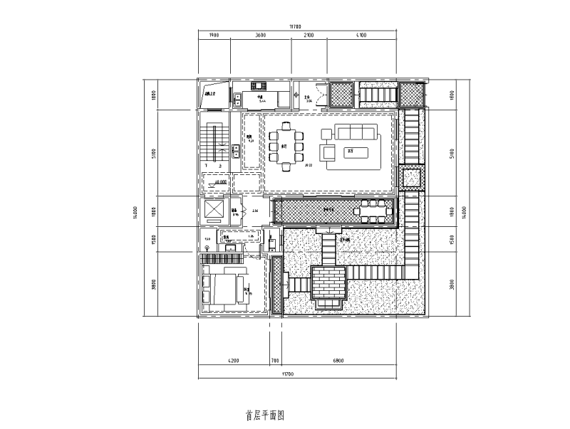 平地别墅小区院墅平面户型图 (5)