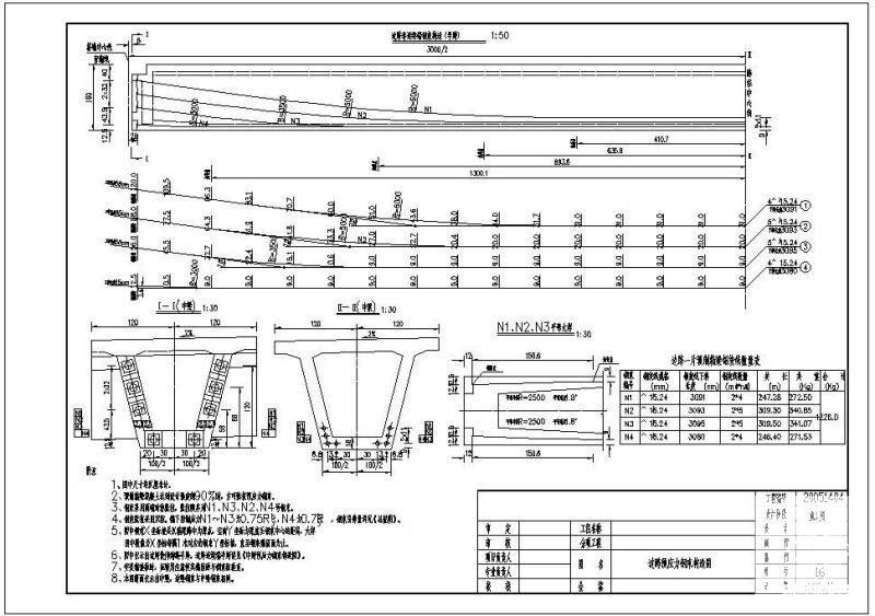 边跨预应力钢束节点构造设计详图纸 - 1