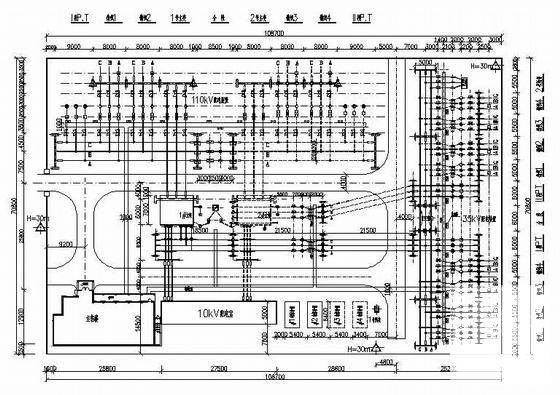 110kV变电站初步设计电气CAD施工图纸 - 1