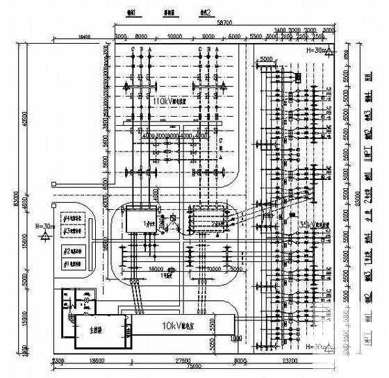 110kV变电站初步设计电气CAD施工图纸 - 2