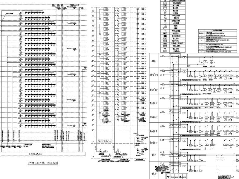 民生广场商业及综合办公裙房电气CAD施工图纸（总图纸） - 5