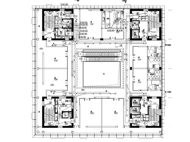 10层文化广场商业大楼电气CAD施工图纸（光伏太阳能发电系统）最新 - 4