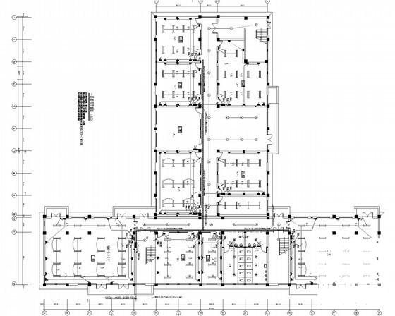 3层城市供水水质化验中心楼电气CAD施工图纸（最新） - 1