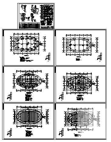 两层小学教学楼结构设计CAD施工图纸（桩基础）(板配筋) - 1