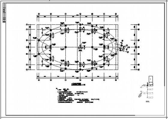 两层小学教学楼结构设计CAD施工图纸（桩基础）(板配筋) - 2