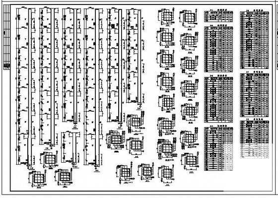 产公司8层框架综合楼结构设计CAD施工图纸(基础梁配筋) - 2