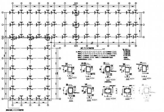 5层框架结构桩基础车间结构设计CAD施工图纸 - 3