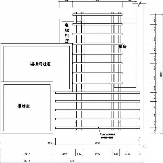 屋顶花园廊架木结构CAD施工图纸(节点大样图) - 1