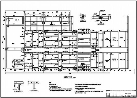 污水处理厂建筑结构CAD施工图纸(总平面布置图) - 3