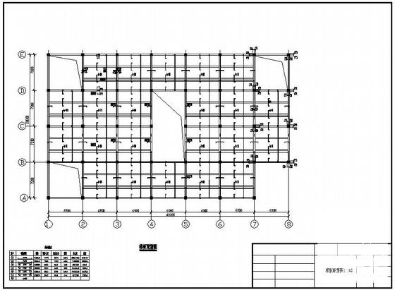 4层框架结构独立基础商场结构设计CAD施工图纸 - 1