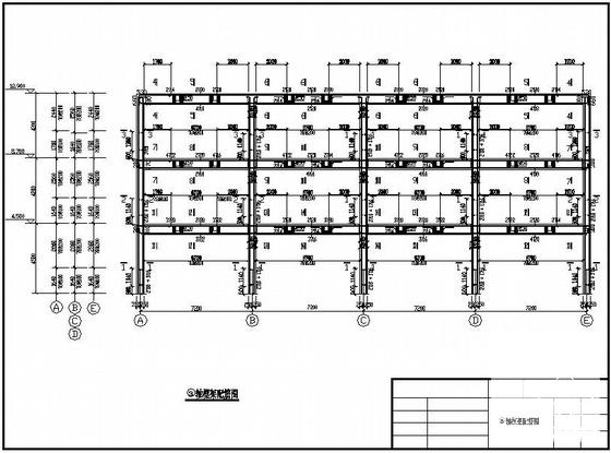 4层框架结构独立基础商场结构设计CAD施工图纸 - 2