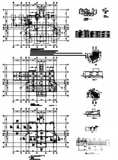 3层框架结构博物馆结构设计CAD施工图纸（独立基础）(地下室外墙) - 4