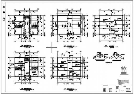 国内上两层框架别墅结构CAD施工图纸（独立基础，8度抗震） - 2