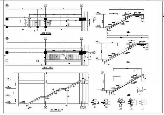 4层大型框架结构桩基础超市结构设计CAD施工图纸 - 4