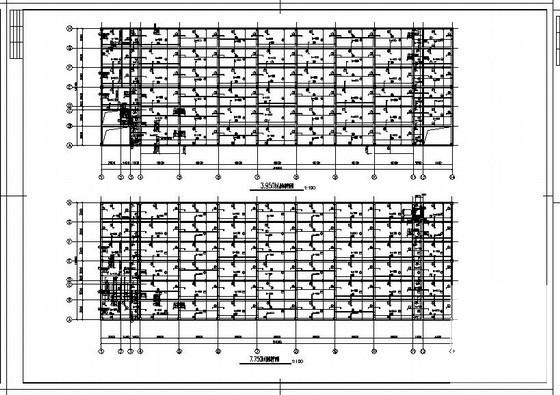 独立基础框架混凝土厂房结构设计CAD施工图纸 - 3