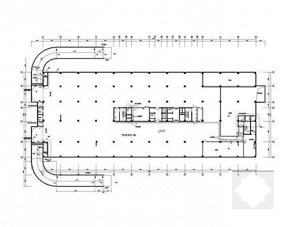 16层国际商务大厦强弱电CAD施工图纸（地下1层，）(平面布置图) - 5