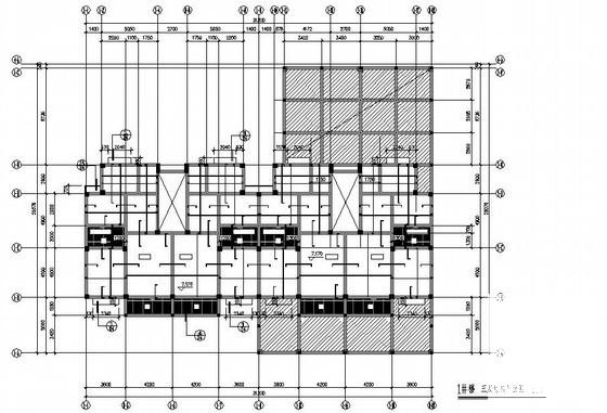永嘉6层桩基础框架结构住宅楼结构设计CAD施工图纸 - 2