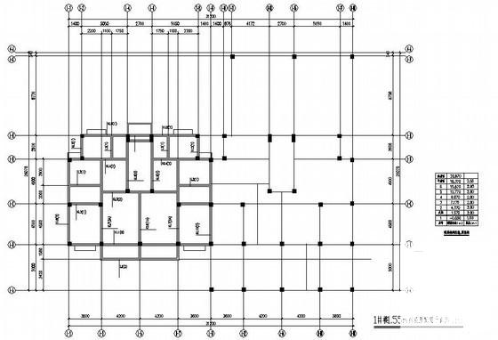 永嘉6层桩基础框架结构住宅楼结构设计CAD施工图纸 - 3