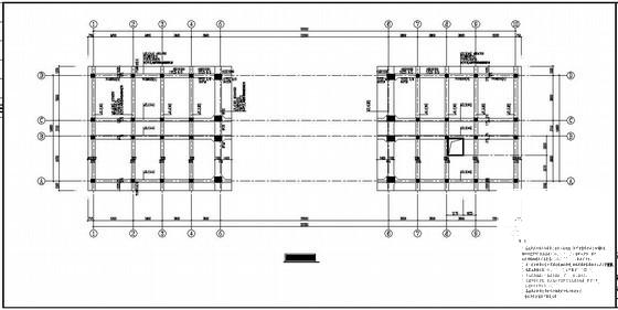 5层框架结构办公楼结构设计CAD施工图纸（条形基础） - 2