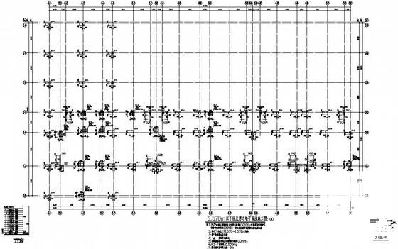 11层框架剪力墙住宅楼结构CAD施工图纸（桩基础，6度抗震） - 1