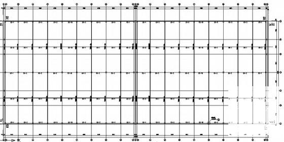 上两层框架车间结构CAD施工图纸（独立基础，6度抗震）(平面布置图) - 1