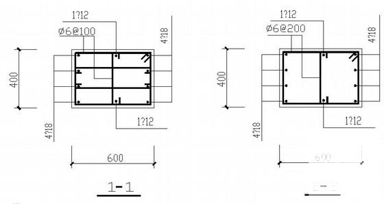 上两层框架车间结构CAD施工图纸（独立基础，6度抗震）(平面布置图) - 3