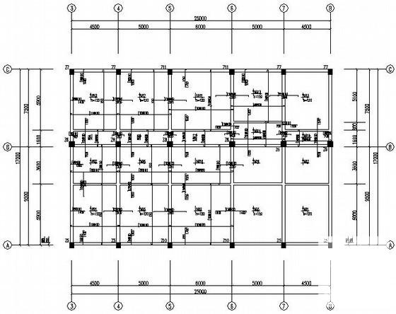 地上4层框架住宅楼结构CAD施工图纸（条形基础,独立基础） - 3