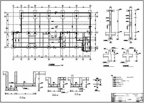 宁远7层框架结构医院综合楼结构设计CAD施工图纸(人工挖孔桩基础) - 2