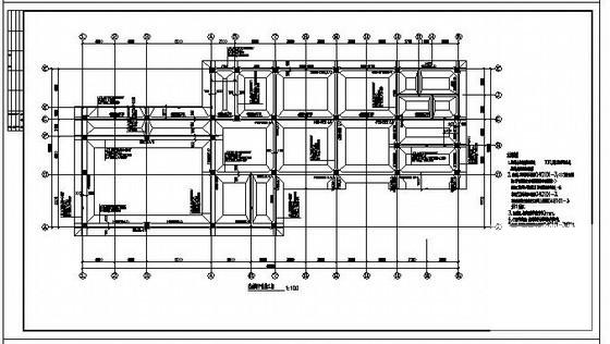 3层框架办公楼结构设计CAD施工图纸 - 2