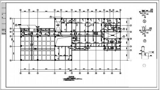 3层框架办公楼结构设计CAD施工图纸 - 3